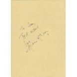 Andrea Mclean signed 12x8 inch page. Dedicated. Good condition Est.