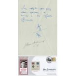 WWII John Cruickshank VC signed Victoria Cross and George Cross Memorial FDC and ALS PM The Victoria