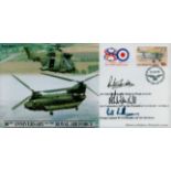 ACM Sir Ruthven Wade, A Comm Sir Archie Winskill and Grp Cpt W S O Randle CBE DSO DFC signed 80th