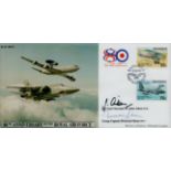 ACM Sir John Aiken KCB and Grp Cpt Desmond Sheen DFC signed 80th Anniversary of the Royal Air