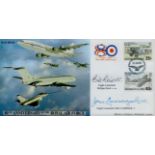 Flt Lt Bill Reid VC and Flt Lt John Cruikshank VC signed 80th Anniversary of the Royal Air Force FDC