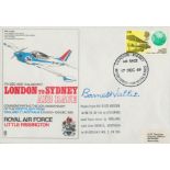 Barnes Wallis signed London to Sydney Air Race Royal Air Force Little Rissington FDC PM London,