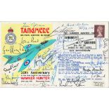 WWII Tangmere Military Aviation Museum 30th Anniversary Hawker Hunter multi signed FDC includes