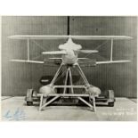 WWII Wg Cmr RH Rex Stockton signed Schneider Trophy Gloster III 10x8 inch vintage black and white