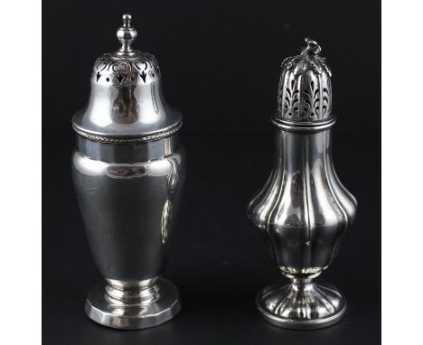 A Victorian silver sugar castor, by Edward, Edward Jnr, John &amp; William Barnard, assayed London 1840, of lobed circular ba