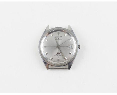 A vintage Longines automatic Ultra-Chron stainless steel gentleman's wrist watch,&nbsp;c.1960's/70's, having circular silver-