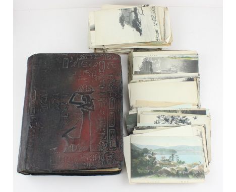 A Japanese Munchukuo album and a collection of post cards