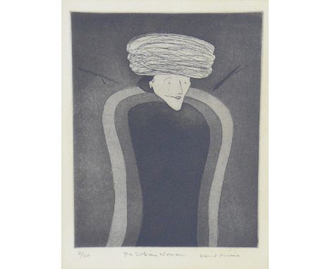 DAVID MICHIE O.B.E., R.S.A., R.G.I., F.R.S.A (SCOTTISH 1928-2015), SERBIAN WOMAN, etching, signed and number 2/20, framed und