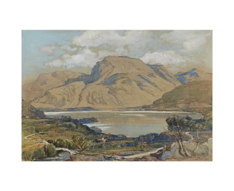 [§] SAMUEL JOHN LAMORNA BIRCH (BRITISH 1869-1955)BEN NEVIS FROM NEAR CORPACH, NEAR FORT WILLIAM Signed and dated 1938, ink an