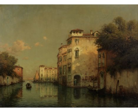 Antoine Bouvard (French, 1870-1956)Evening light, Venice signed 'Bouvard' (lower right)oil on canvas50 x 65.8cm (19 11/16 x 2