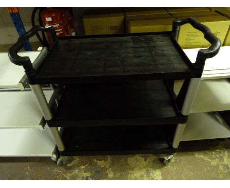 *Plastic Three Shelf Trolley 