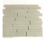48 BXS (576 SHEETS) REGAL VANILLA ACCENT GLASS MOSAIC TILE SHEETS 28.5CM X 29.6CM X 8MM.