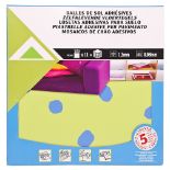 585 PACKS (1 PALLET) VINYL FLOOR TILES 30.5 X 30.5CM - HAPPY DAYS CIRCLE - ADHESIVE BACKED