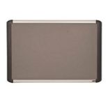 17X MASTERVISION GREY FELT NOTICE BOARDS 60X90CM - ALUMINIUM FRAME