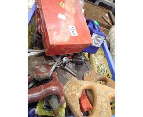Quantity of mixed hand tools including screwdrivers, spanners and saws etc. Not available for in-house P&amp;P 