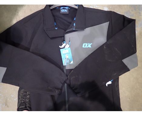 Ox-Tools new old stock softshell workwear jacket, size 3XL 50 inch chest. P&amp;P Group 2 (£18+VAT for the first lot and £3+V