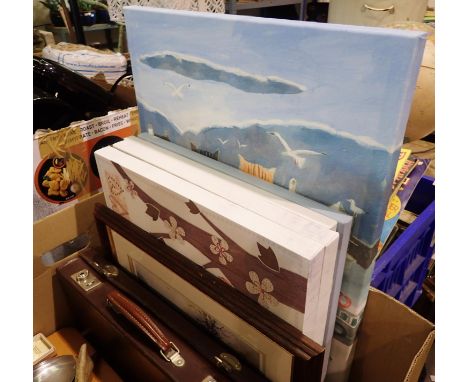 Mixed collectables including Masonic aprons,  signed prints  P&amp;P Group 2 (£18+VAT for the first lot and £3+VAT for subseq