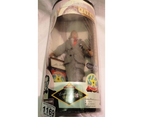 George Burns boxed posable action figure 1997, and a new old stock Gracie Allen example. P&amp;P Group 1 (£14+VAT for the fir