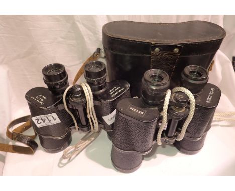 Two pairs of binoculars, Helios 7 x 50 and Charles Frank 10 x 50. P&amp;P Group 2 (£18+VAT for the first lot and £3+VAT for s
