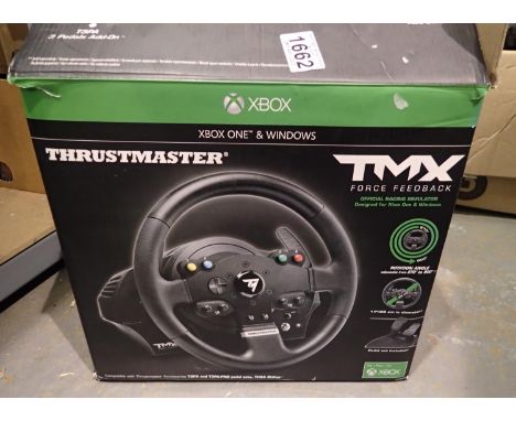ThrustMaster TMX wheel and pedals for Xbox one and PC.  P&amp;P Group 2 (£18+VAT for the first lot and £3+VAT for subsequent 