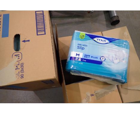 Two boxes of Tena Proskin Comfort pads. P&amp;P Group 2 (£18+VAT for the first lot and £3+VAT for subsequent lots) 