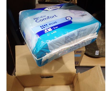 Two boxes of Tena Proskin Comfort pads (72). P&amp;P Group 2 (£18+VAT for the first lot and £3+VAT for subsequent lots) 