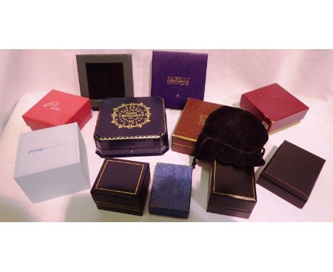 Quantity of vintage and modern jewellery boxes. P&amp;P Group 1 (£14+VAT for the first lot and £1+VAT for subsequent lots) 