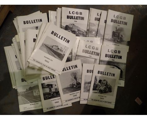 Quantity of LCGB (Locomotive Club of Great Britain) magazines circa 1980s. P&amp;P Group 2 (£18+VAT for the first lot and £3+