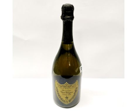 A bottle of vintage 2000 Dom Perignon champagne.