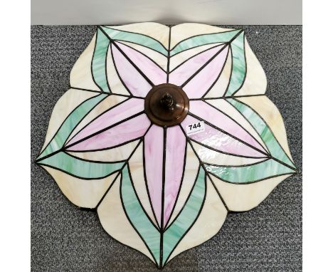 A Tiffany style ceiling light shade, W. 58cm.