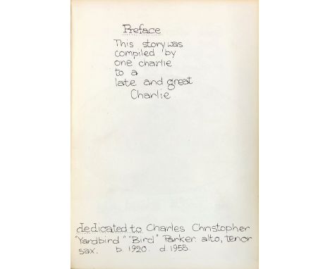 Watts (Charlie) Ode to a High Flying Bird, 8vo, L. (Beat Publications) 1963, First, illus., boards. Clean Copy. (with ptd. pr