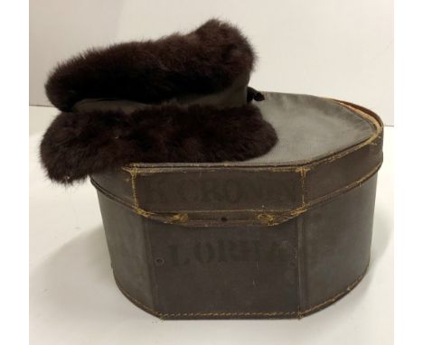Kiernan Cronin  (Kitty).  A Hat Box stamped K. Cronin / Lorha, containing a fur hat, another hat, a pair of gloves and some o