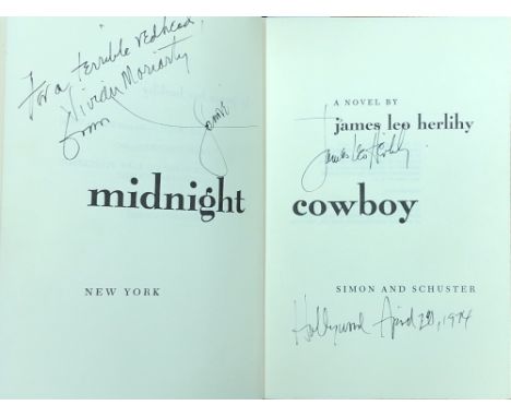 With Interesting Inscription by the AuthorHerlihy (James Leo) Midnight Cowboy, 8vo, N.Y. (Simon & Schuster) 1965, First Edn.,