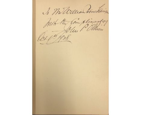 Inscribed to a 1916 VolunteerO'Brien (Michael J.).  In Old New York. The Irish Dead in Trinity and St. Paul's Churchyards.  I