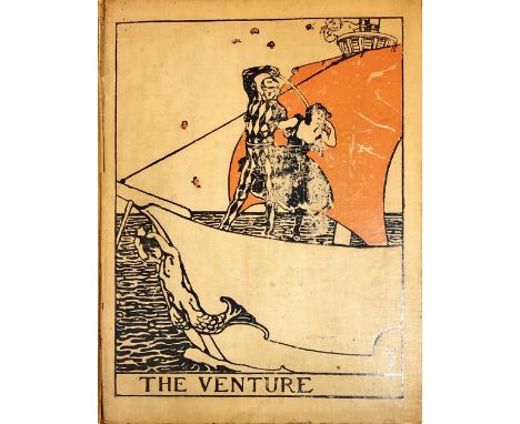 Contributions by James Joyce, Oliver Gogarty etc.Periodical: The Venture, An Annual of Art and Literature, sm. folio L. 1905.