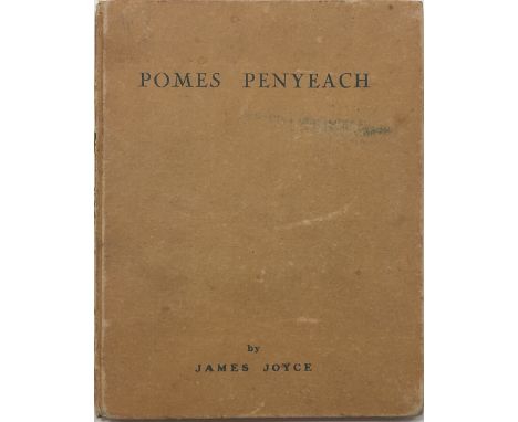 Joyce (James) Pomes Penyeach," 24mo, Paris (Shakespeare &amp; Co.) 1927, First Edition, hf. title, errata slip, printed board