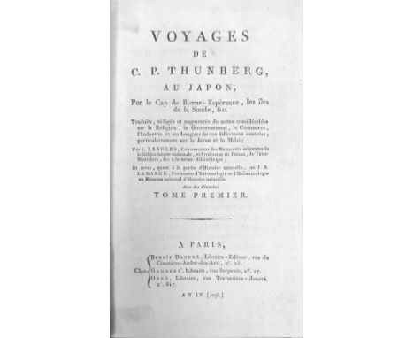 Early Japanese TravelsThunberg - Voyages de C.P. Thunberg, au Japon, Par le Cap de Bonne - Esperance, les iles de la Sonde et