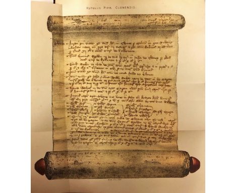 Inscribed Presentation CopyCork Interest: Caulfield (Richard) Rotulus Pipae Clonensis, ex. Originali In Registro Ecclesiae Ca