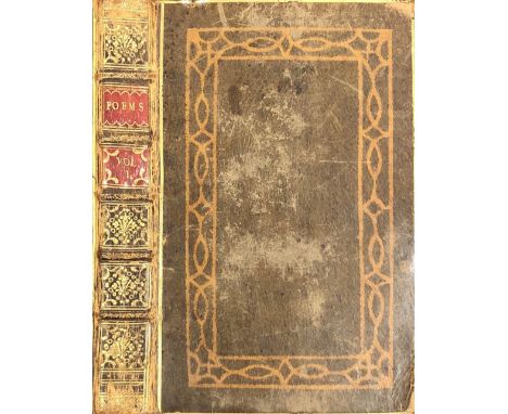Bindings: Dodsley (R. &amp; J.) Publishers, A Collection of Poems in Six Volumes, by Several Hands. 6 vols. 8vo L. 1763. Hf. 