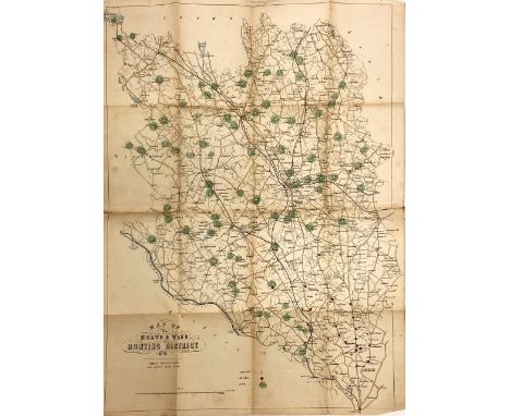 Meath & Ward HuntHunting Map: Map of the Meath & Ward Hunting District 1878, cold. in outline, folding, D. (Hodges, Foster & 