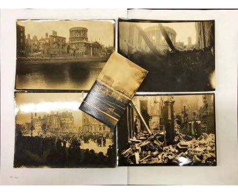 The Destruction of the Four Courts, 1922Photographs: A very good group of original Press and other Photographs of the Four Co