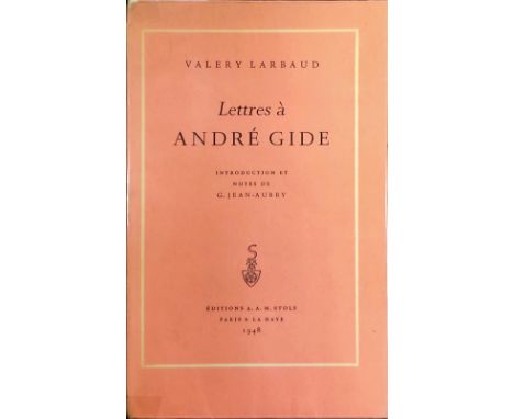 Larbaud (Valery).  Lettres a Andre Gide. Paris 1948, wrappers, First, one of 50 copies on Hollande;  Rues et Visages de Paris