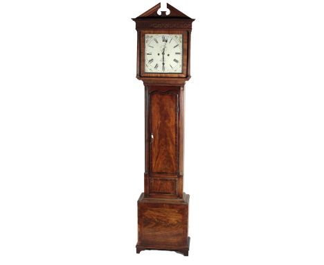 From the 'House of the Dead'James Joyce's Timpiece[Joyce (James)] A George III period Grandfather Clock, the mahogany body wi