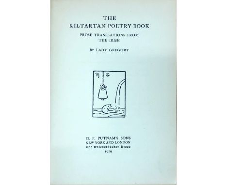 Gregory (Lady) The Kiltartan Poetry Book, Prose Translations from The Irish. N.Y. &amp; Lond. 1919. First Edn., fine mor. bac