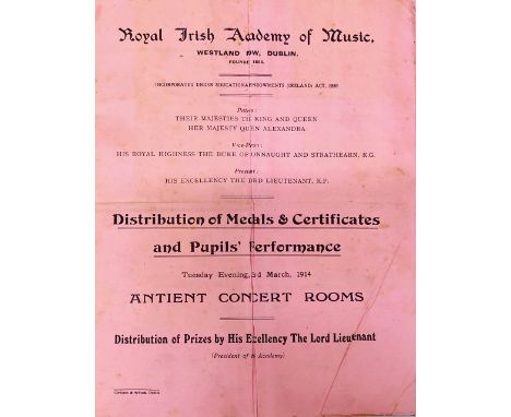 Master Denis Fitzpatrick, 'Infant Violinist'An old folio half-leather institutional Ledger which has been used to assemble cu
