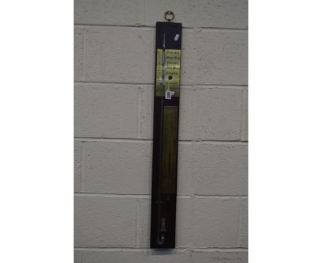 A MERCURY BAROMETER with a celsius thermometer, height 90cm