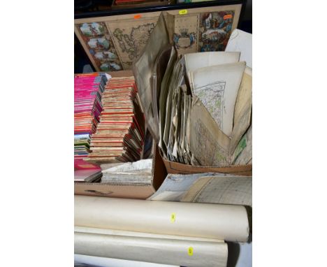 A QUANTITY OF ORDNANCE SURVEY AND OTHER MAPS, from various series and dates, condition ranges from good to poor, with a quant