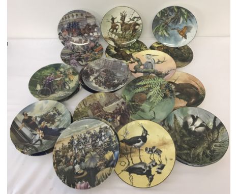 2 sets of ceramic collectors plates; a set of 12 Royal Worcester "The Good Old Days collection". Together with a set of 12 We
