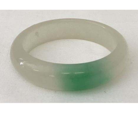 A ladies jade bangle,  size small.