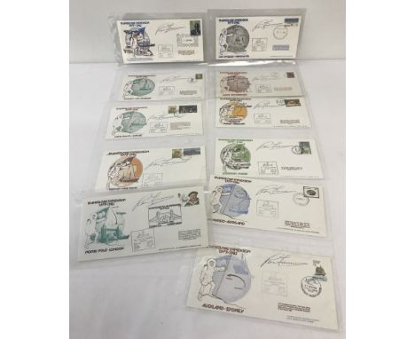  11 commemorative covers for the Transglobe Expedition 1979-1982. All signed by Sir Ranulph Finnes. The Transglobe Expedition